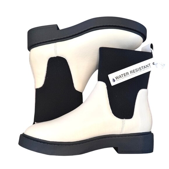 Andre Assous Violet Ivory/Black Size 6 M Women's Water Resistant Boot NWB - Picture 7 of 16